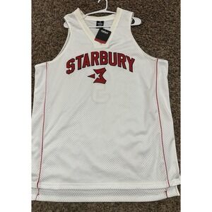 NWT VINTAGE Ben Wallace Starbury Jersey White Red Black Adult Size XL
